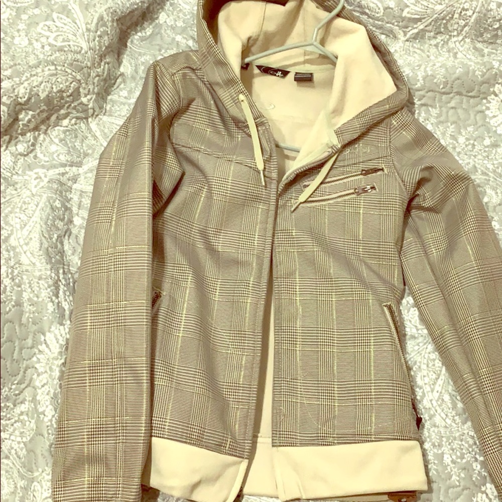 Oakley hooded bomber style rain jacket